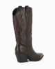 Immagine di ZOE - Stivale texano marrone con zip laterale, tacco 7CM