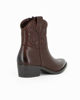 Immagine di ZOE - Stivale texano marrone con zip laterale, tacco 4,5CM