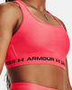 Immagine di UNDER ARMOUR - REGGISENO SPORTIVO CROSSBACK MID BRA ARANCIONE FLUO  CON DETTAGLI NERI  DA DONNA, 1361034_0629
