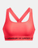 Immagine di UNDER ARMOUR - REGGISENO SPORTIVO CROSSBACK MID BRA ARANCIONE FLUO  CON DETTAGLI NERI  DA DONNA, 1361034_0629
