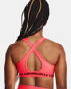 Immagine di UNDER ARMOUR - REGGISENO SPORTIVO CROSSBACK MID BRA ARANCIONE FLUO  CON DETTAGLI NERI  DA DONNA, 1361034_0629