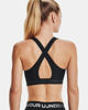 Immagine di UNDER ARMOUR - REGGISENO SPORTIVO CROSSBACK MID BRA NERO  CON DETTAGLI GRIGI DA DONNA, 1361034_0001