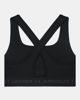 Immagine di UNDER ARMOUR - REGGISENO SPORTIVO CROSSBACK MID BRA NERO  CON DETTAGLI GRIGI DA DONNA, 1361034_0001