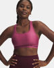 Immagine di UNDER ARMOUR - REGGISENO SPORTIVO CROSSBACK MID BRA MALVA  CON DETTAGLI NERI DA DONNA, 1361034_0659