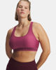 Immagine di UNDER ARMOUR - REGGISENO SPORTIVO CROSSBACK MID BRA MALVA  CON DETTAGLI NERI DA DONNA, 1361034_0659