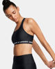 Immagine di UNDER ARMOUR - REGGISENO SPORTIVO CROSSBACK MID BRA NERO  CON DETTAGLI BIANCHI  DA DONNA, 1361034_0006