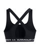 Immagine di UNDER ARMOUR - REGGISENO SPORTIVO CROSSBACK MID BRA NERO  CON DETTAGLI BIANCHI  DA DONNA, 1361034_0006