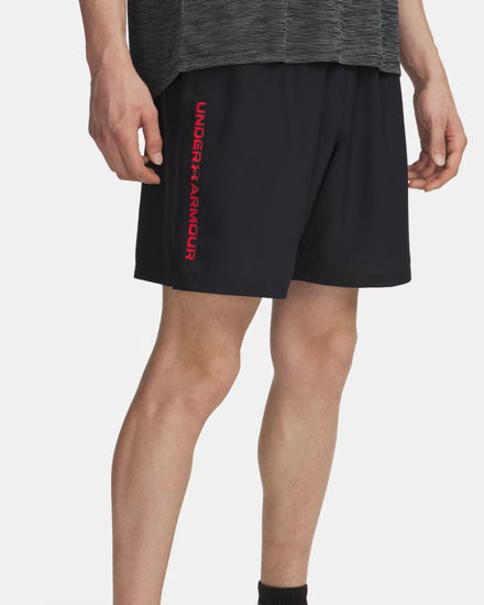 Immagine di UNDER ARMOUR - SHORT WOVEN WDMK NERO CON DETTAGLI ROSSI  DA UOMO, 1383356_0007