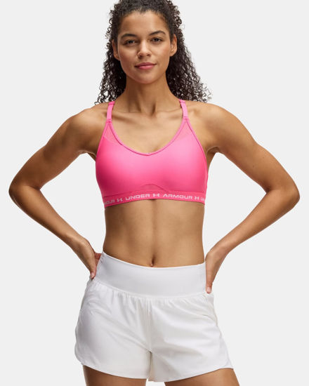 Immagine di UNDER ARMOUR - REGGISENO SPORTIVO CROSSBACK LOW BRA ULTIMAT FUXIA  DA DONNA, 1386424_0672