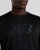 Immagine di NEW BALANCE - T-SHIRT MEZZA MANICA ESSENTIALS PRINTED RUN  NERA DA UOMO, MT51206BK