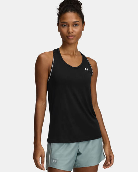 Immagine di UNDER ARMOUR - CANOTTA TECH KNOCKOUT TANK NERA CON DETTAGLI BIANCHI  DA DONNA, 1389851_0001