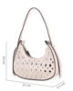 Immagine di NARDINI - Minibag beige con borchie metalliche argentate