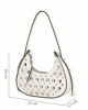 Immagine di NARDINI - Minibag bianca con borchie metalliche argentate
