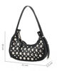 Immagine di NARDINI - Minibag nera con borchie metalliche argentate