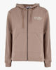 Immagine di KEITH HARING - Felpa con cappuccio e full zip marrone chiaro da donna in cotone