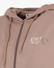 Immagine di KEITH HARING - Felpa con cappuccio e full zip marrone chiaro da donna in cotone