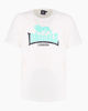 Immagine di LONSDALE - Tshirt manica corta bianca con logo in cotone
