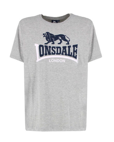 Immagine di LONSDALE - Tshirt manica corta grigio con logo in cotone