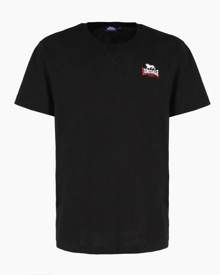 Immagine di LONSDALE - Tshirt manica corta nera con logo in cotone