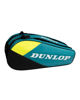 Immagine di DUNLOP - BORSONE PORTA RACCHETTE CX CLUB X 6 TEAL VERDE PETROLIO, NERO E GIALLO, 10364027