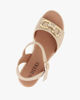Immagine di DIVAS - Sandalo beige con morsetto, zeppa 6CM