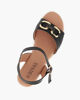 Immagine di DIVAS - Sandalo nero con morsetto, zeppa 6CM