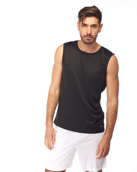 Immagine di WAIKIKI RUN - CANOTTA SPORTIVA  NERA DA UOMO - ARMIDO