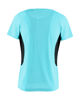 Immagine di WAIKIKI RUN - T-SHIRT SPORTIVA JAQUARD WAFFLE IN MESH TRASPIRANTE AZZURRA E NERA DA DONNA - MARCELA