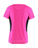Immagine di WAIKIKI RUN - T-SHIRT SPORTIVA JAQUARD WAFFLE IN MESH TRASPIRANTE FUXIA FLUO E NERA DA DONNA - MARCELA