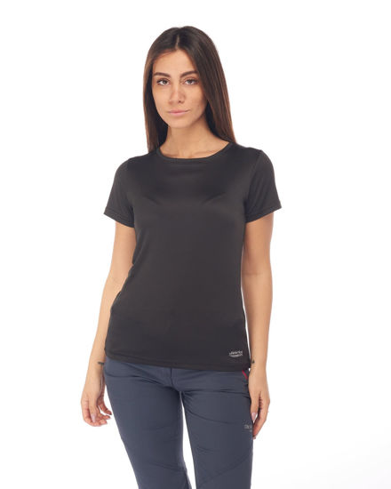 Immagine di WAIKIKI RUN - T-SHIRT MEZZA MANICA SPORTIVA NERA DA DONNA - LORELLA
