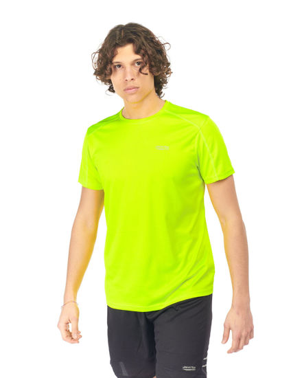 Immagine di WAIKIKI RUN - T-SHIRT MEZZA MANICA SPORTIVA GIALLO FLUO DA UOMO - ARGO