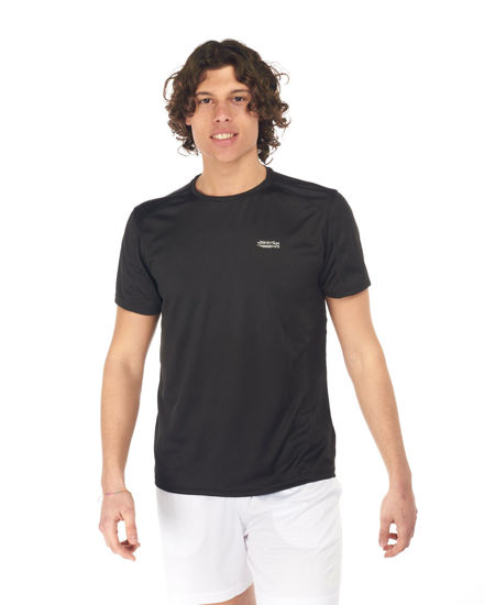 Immagine di WAIKIKI RUN - T-SHIRT MEZZA MANICA SPORTIVA NERA DA UOMO - ARGO