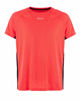 Immagine di WAIKIKI RUN - T-SHIRT SPORTIVA JAQUARD WAFFLE IN MESH TRASPIRANTE  ARANCIONE FLUO E NERA DA UOMO - PEPE