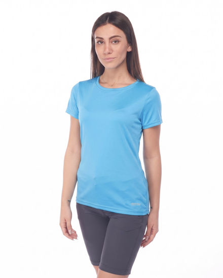 Immagine di WAIKIKI RUN - T-SHIRT MEZZA MANICA SPORTIVA AZZURRA DA DONNA - LORELLA