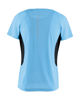Immagine di WAIKIKI RUN - T-SHIRT SPORTIVA JAQUARD WAFFLE IN MESH TRASPIRANTE BLU SKY E NERA DA DONNA - MARCELA