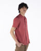 Immagine di BLUE LEMON - Camicia manica corta corallo collo coreano in lino