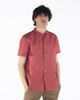 Immagine di BLUE LEMON - Camicia manica corta corallo collo coreano in lino