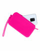 Immagine di RIFLE - Pochette fuxia in silicone con polsiera