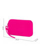 Immagine di RIFLE - Pochette fuxia in silicone con polsiera