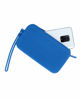 Immagine di RIFLE - Pochette blu in silicone con polsiera