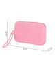 Immagine di RIFLE - Pochette rosa in silicone con polsiera