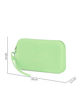 Immagine di RIFLE - Pochette verde salvia in silicone con polsiera