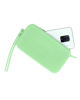 Immagine di RIFLE - Pochette verde salvia in silicone con polsiera