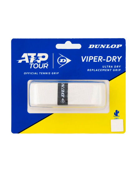 Immagine di DUNLOP - OVERGRIP  ATP VIPER-DRY (NASTRO MORBIDO) CONFEZIONE DA 1 PZ. BIANCO, 10365371