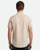 Immagine di ON SPIRIT - Camica mezza manica collo classico beige lino-viscosa
