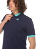 Immagine di KAPPA - POLO MEZZA MANICA UOMO LOGO NEON BLU CON DETTAGLI CELESTI , 341N22W-A0E