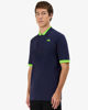 Immagine di KAPPA - POLO MEZZA MANICA UOMO LOGO NEON BLU CON DETTAGLI VERDE FLUO, 341N22W-A07