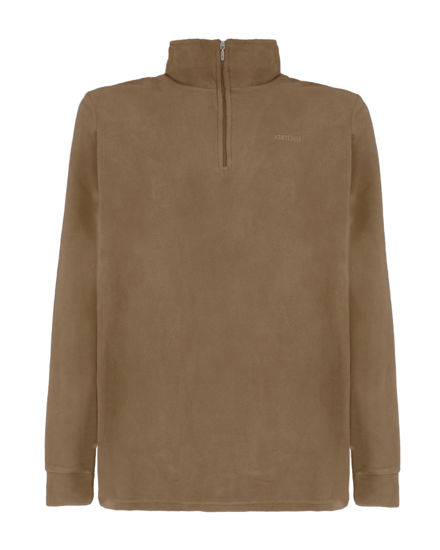Immagine di BRUGI - MICROPILE BEIGE SCURO DA UOMO MEZZA ZIP, 9GYT-T154_583