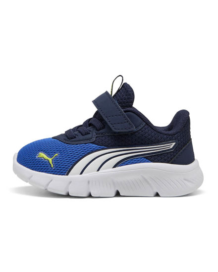 Immagine di PUMA - SNEAKER KIDS FLEXFOCUS MODERN AC+ TD BLU, ROYAL CON DETTAGLI BIANCHI E GIALLI, NUMERATA 20/27, 311523-02