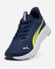 Immagine di PUMA - SNEAKERS JUNIOR FLEXFOCUS LITE MODERN GS BLU SCURO, GIALLO FLUO, NUMERATA 36/39, 401517-37